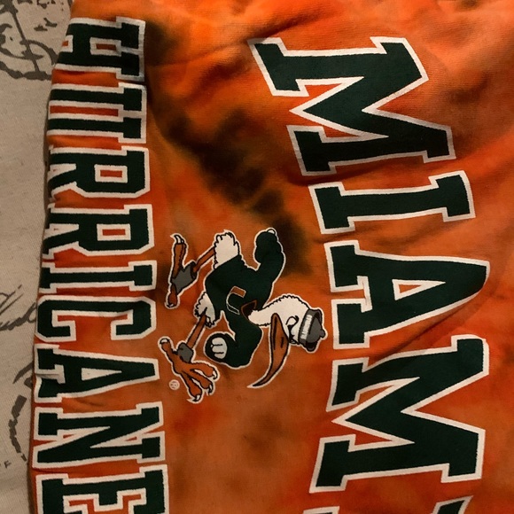 NWT Miami hurricanes tie dye short sleeve t shirt - Picture 15 of 16